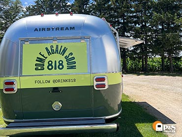 Airstream 818 Tequila trailer rear graphics
