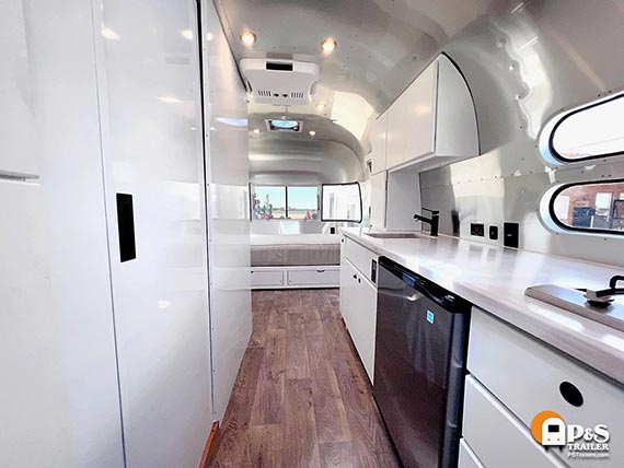 New Airstream - Alli Harvey Art trailer interior