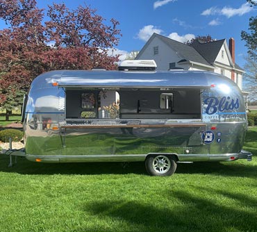 Cup of Bliss coffee roaster Airstream trailer