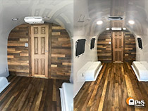 Dripping Springs mobile Airstream office interior