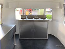 Airstream Donut Trailer sinks
