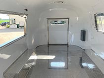 Tahoe Beach Club Airstream food trailer interior
