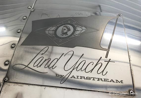 Airstream Land Yacht builders plate