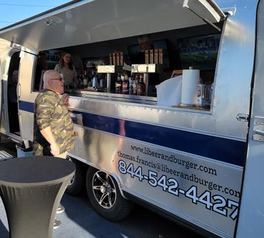 Long Island Beer and Burger Airstream serving window