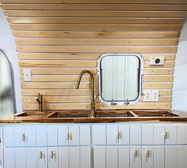 The Fab Tap Airstream bar trailer sinks