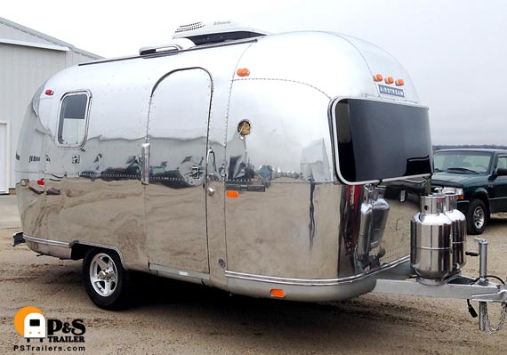 1963 Bambi Airstream polished at P and S Trailer