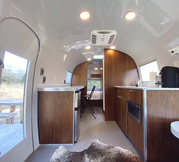 Airstream Overlander camper restored