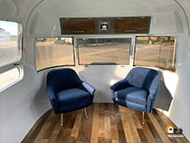 sitting area in Airstream