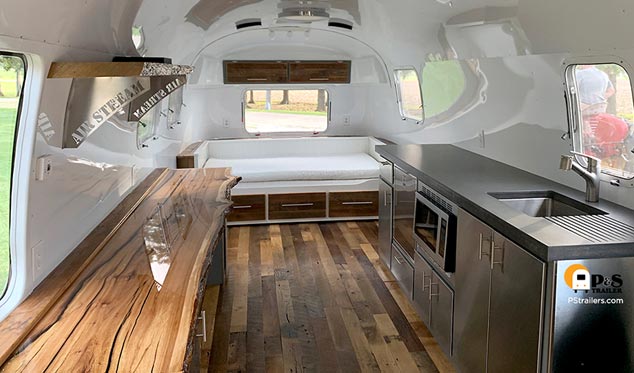 Airstream relaxing lounge